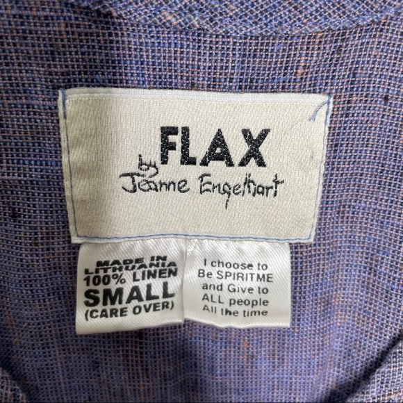 FLAX by Jeanne Engelhart 100% Linen Maxi Dress - Picture 5 of 9